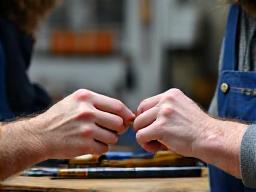 Instructor guiding a student in advanced fishing rod wrapping